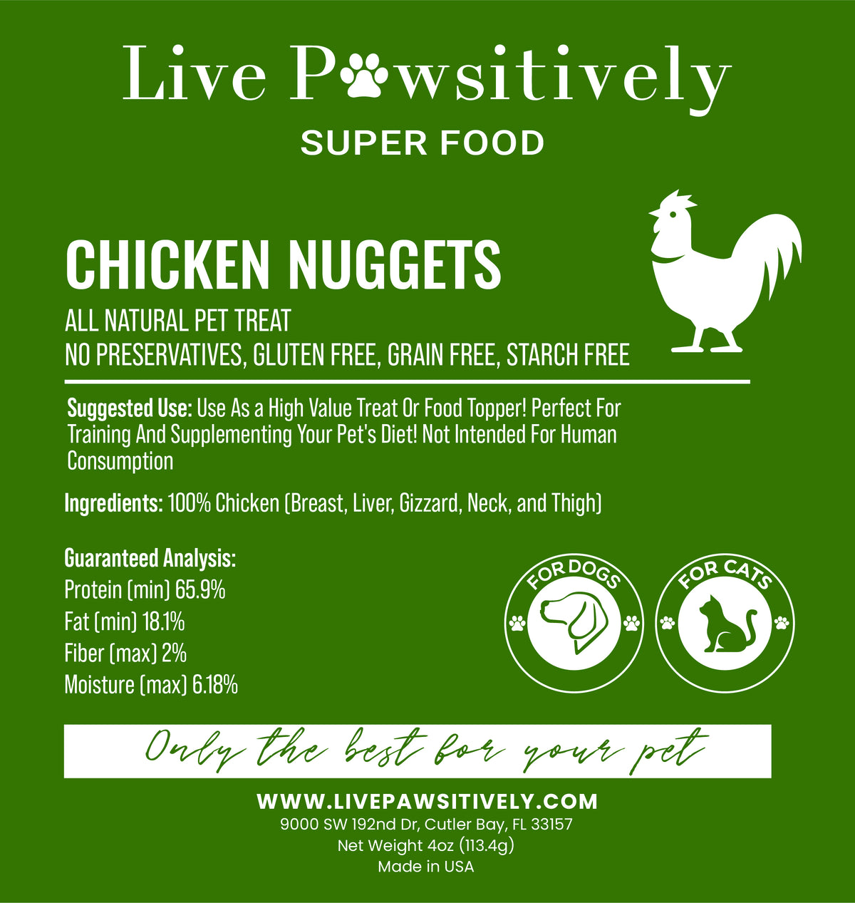 Chicken Nuggets Live Pawsitively
