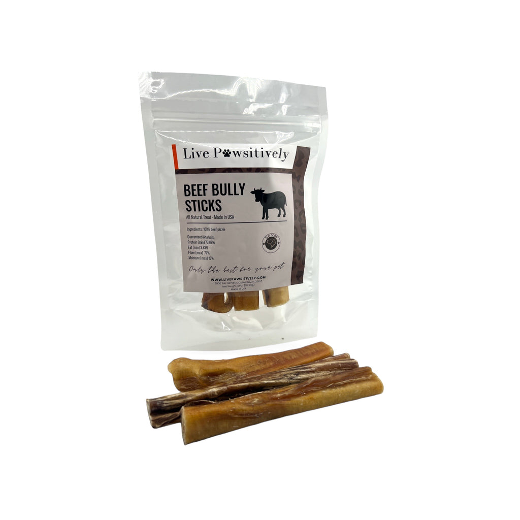 Live Pawsitively 6 inch Jumbo Bully Sticks 3 pack