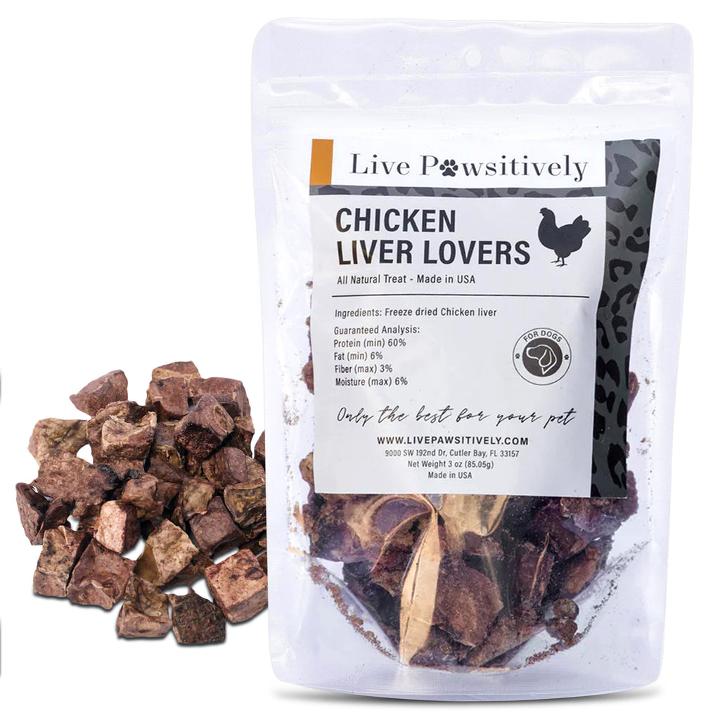 Chicken Liver Lovers, Freeze Dried Chicken Liver for Dogs and cats, made in USA